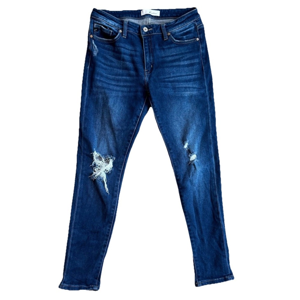 KanCan Jeans Women's 11/29 Blue Dark Wash High Rise Skinny Jeans